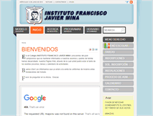 Tablet Screenshot of franciscojaviermina.edu.mx